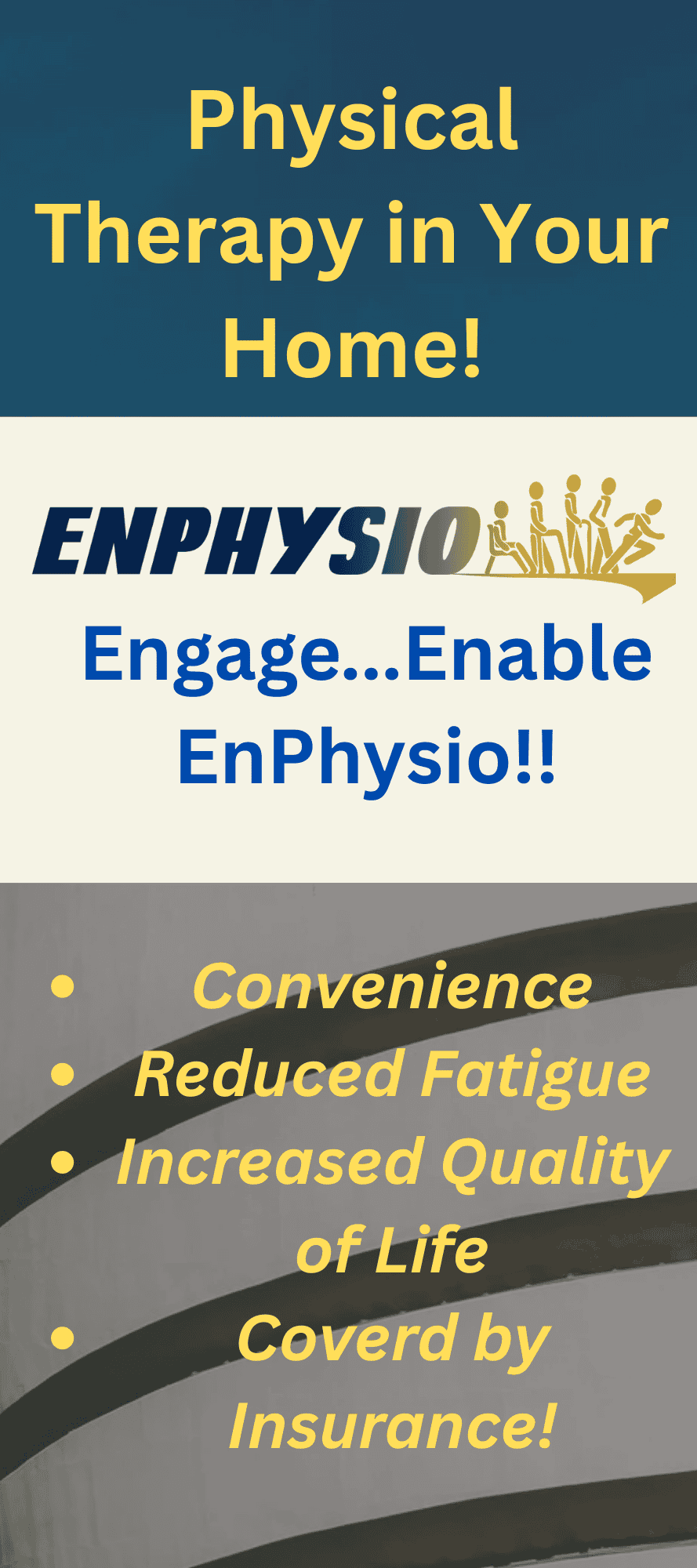 EnPhysio in-home physical therapy flyer